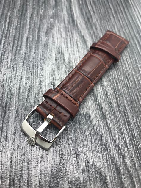 rolex leather strap mens|rolex original leather strap.